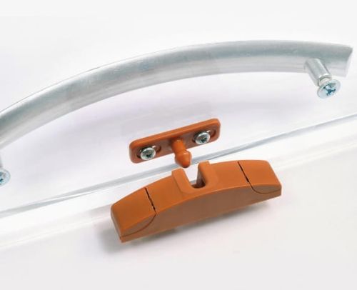 Zatrzask meblowy brązowy 