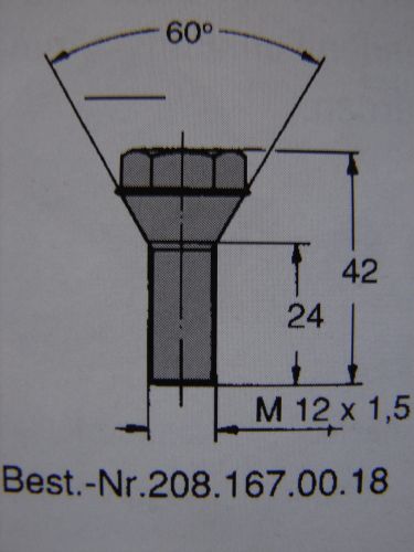 AL-KO Śruba M12x1.5 Stożek