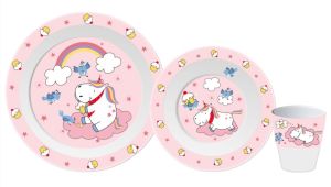 ZESTAW NACZYŃ DLA DZIECI JEDNOROŻEC