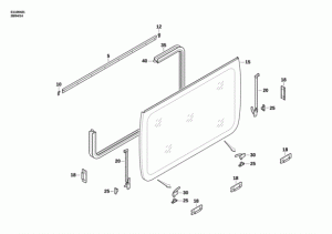 OGRANICZNIKI OKIENNE DOMETIC 25CM KOMPLET