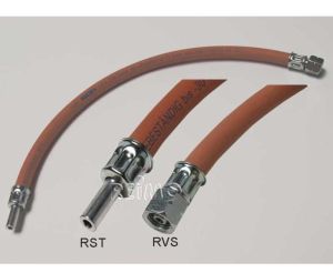 WĄŻ GAZOWY 1/4 L NAKRĘTKA KR. (RST) 8MM 40CM