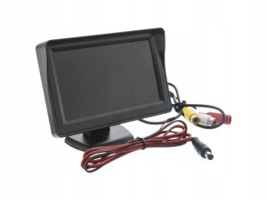MONITOR TFT LCD 4,3 CAL KAMERA COFANIA 12V 2X VIDEO