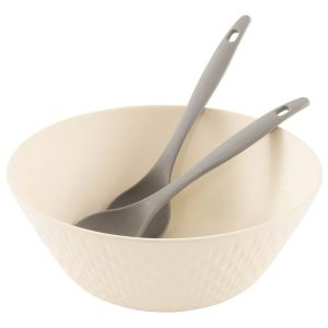 ZESTAW MISKA SAŁATKOWA I SZTUĆCE