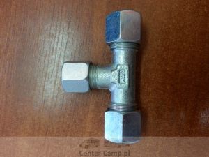 Trójnik do gazu GOK 2x10mm 1x8mm