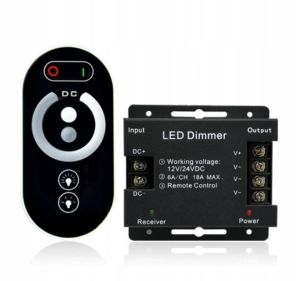 ŚCIEMNIACZ ZDALNY PILOT RADIOWY 12V-24V DC 18A