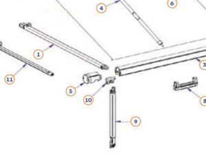 WSPORNIK NÓG PODPOROWYCH PRAWA LEWA STRONA THULE 1