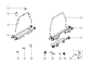 UCHWYT BAGAŻNIKA TYPU U THULE FIAMMA