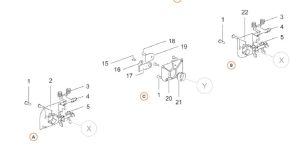 ZAMEK TEHETFORD ZESTAW DO KLAPY SERWISOWEJ 6/7