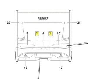 ŚWIATŁO ODBLASKOWE TYŁ FENDT