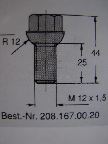 AL-KO Śruba M12x1.5 Kula 
