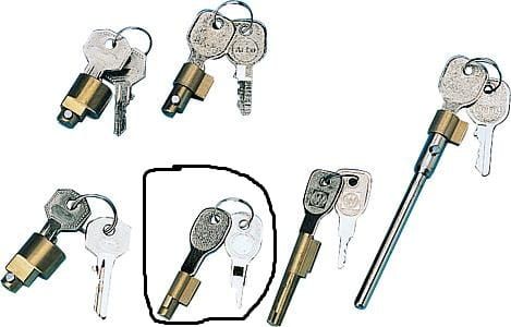 Cylinder zamka z kluczykiem do zaczepu AK10 do 1.600kg.