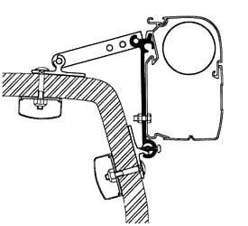 Adapter Mocowanie Rolety THULE Omnistor Uniwersalne