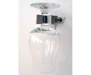 Uchwyt na kieliszki do wina 4 sztuki szary