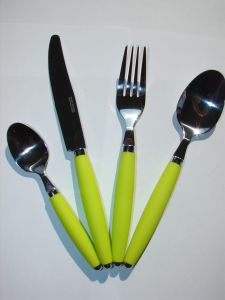 SZTUĆCE 16SZTK ZIELONO-LIMONKOWE