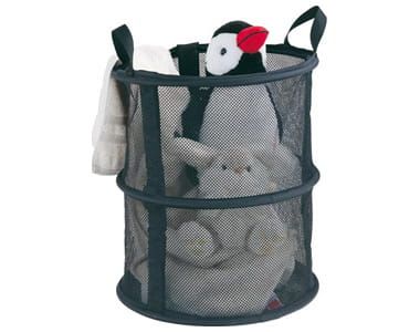 Koszyk na pranie lub zabawki. Z możliwością powieszenia a także listwy rzepowe pozwalają na postawienie koszyka na ziemi.