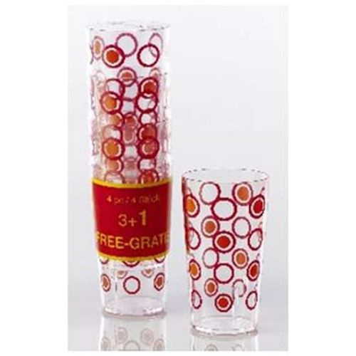 Szklanki 0,3L czerwone