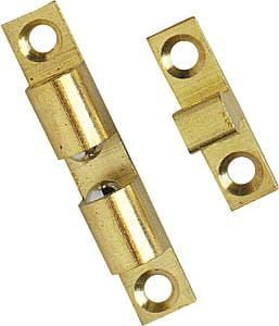 Zamek meblowy wykonany z mosiądzu w zestawie 2 sztuki zamka.  
