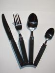 Sztućce 16sztk CZARNE